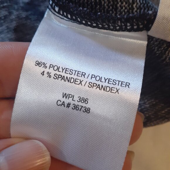 Haggar Cowl Neck Top Black/Red/Purple Size Medium - Picture 6 of 6